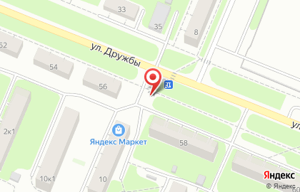 Продовольственный магазин Дружба на улице Энтузиастов на карте