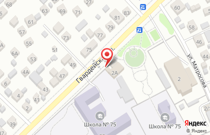 Шиномонтажная мастерская на ул. Гвардейская, 2а/1 на карте