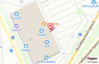 Салон-магазин Мир матрасов Ascona на Октябрьском проспекте на карте