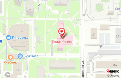 Военная поликлиника на карте
