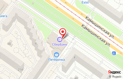 Терминал СберБанк на Камышинской улице на карте
