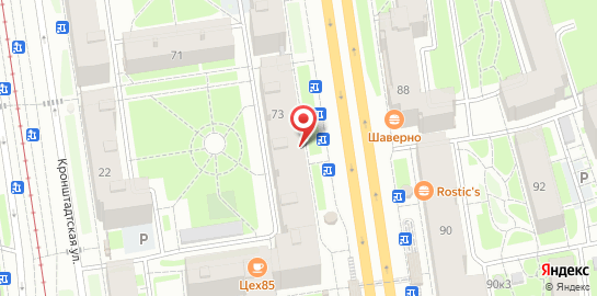 Ортопедический салон ОРТЕКА Автово на карте