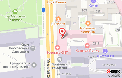 Отель Суворов на карте