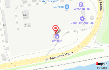 Лукойл на улице Михаила Миля на карте