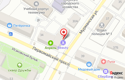 Салон красоты Beauty на Первомайском проспекте на карте