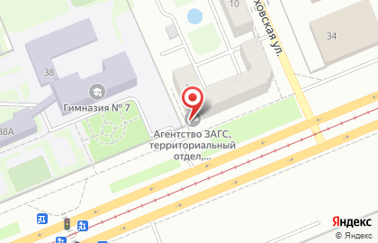 ЗАГС Ленинского района в Красноярске на карте