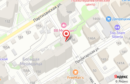 Автостоянка в Барнауле на карте