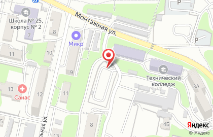 Автостоянка во Владивостоке на карте