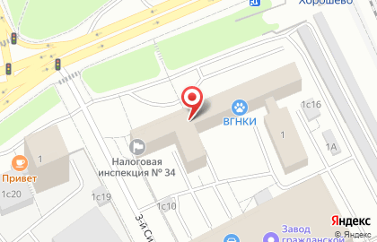 Автошкола OMG на метро Хорошёво на карте