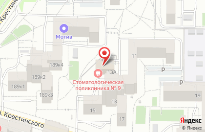 Администрация Управление образования на улице Крестинского на карте