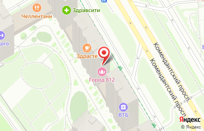 Туристическое агентство TUI на Комендантском проспекте на карте