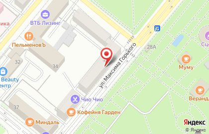 Туристическое агентство TUI на улице Максима Горького на карте