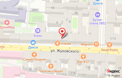 ООО Агенство Недвижимости Реал на улице Жуковского на карте