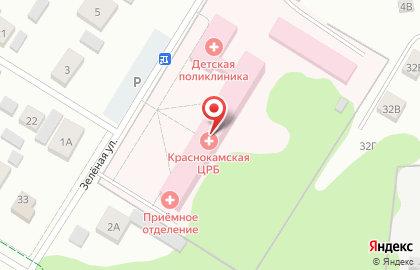 Краснокамская центральная районная больница на карте