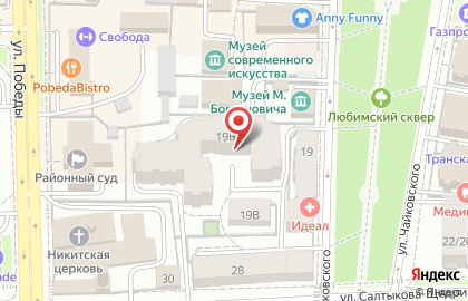 Доминанта на улице Чайковского на карте