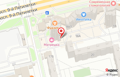 Магазин у дома Бристоль на улице 9 Пятилетки на карте