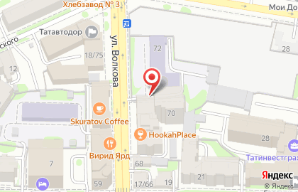 Красная Площадь на улице Волкова на карте