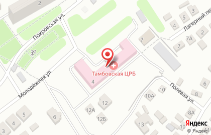 Центральная районная больница на Полевой улице на карте