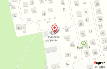 Храм Казанской иконы Божей Матери, пос. Леониха на карте