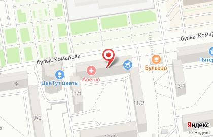 Магазин товаров для творчества и рукоделия Интересный магазин на бульваре Комарова на карте
