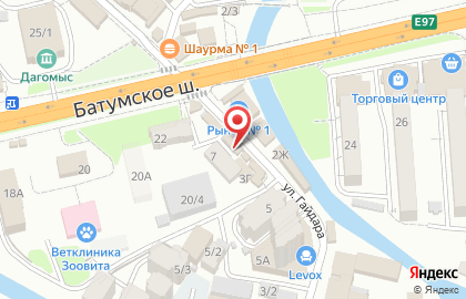 Магазин разливного пива в Лазаревском районе на карте