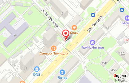 Виорд на улице Ленина на карте