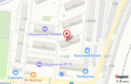 Подростковый клуб Импульс на улице Татищева на карте