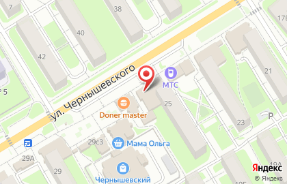 Торговый центр Ёлочка на улице Чернышевского на карте