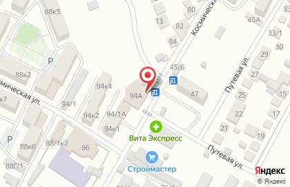 Супермаркет Пятерочка на Космической улице на карте