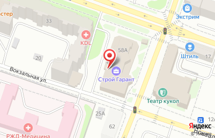 Магазин Великолукский мясокомбинат на улице Луначарского на карте