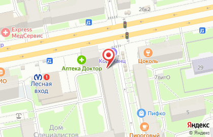 Магазин РосАл на Лесном проспекте на карте