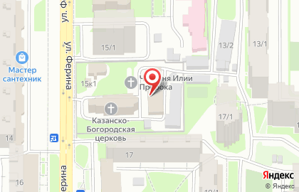 Женский Иверский монастырь в Калининском районе на карте