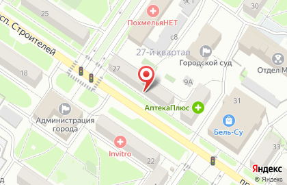 Интернет-провайдер Сибсети на проспекте Строителей на карте