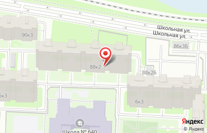 Гастроном на Школьной улице на карте