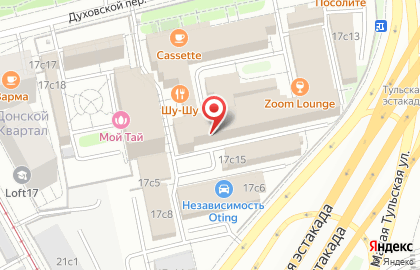 Магазин медицинской одежды Лечи Красиво в Духовском переулке на карте