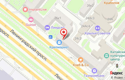 Линия Защиты на Ленинградском проспекте на карте