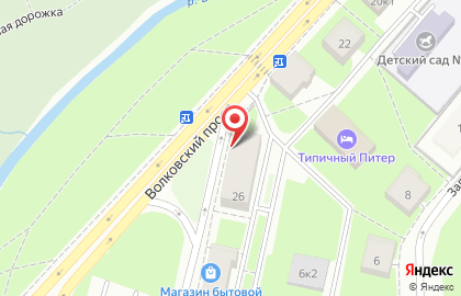 Торговая фирма Технологическое бюро по подшипникам на Волковском проспекте на карте