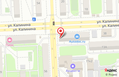 Магазин автозапчастей Автодок в Калининском районе на карте