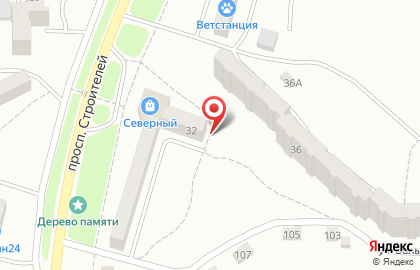 Кенгуру.ru на проспекте Строителей на карте