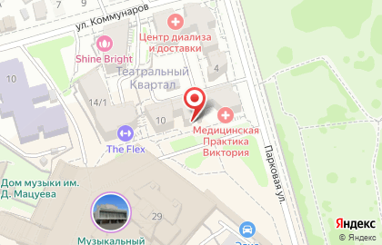 Жилой комплекс Театральный квартал в Октябрьском районе на карте
