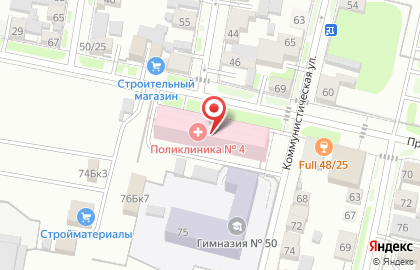 Городская поликлиника № 4 Канавинского Района на карте
