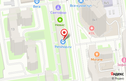 Зоомагазин PetShop.ru на Пулковской улице на карте