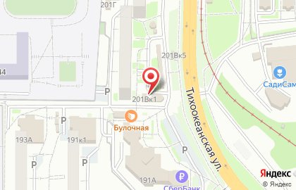 Киоск по продаже цветов в Краснофлотском районе на карте