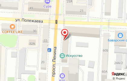 Туристическое агентство Робинзон на проспекте Ленина на карте