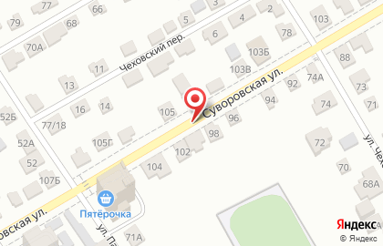 Автоприоритет на Суворовской улице на карте