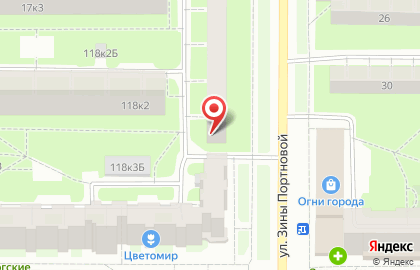 Продуктовый магазин в Санкт-Петербурге на карте