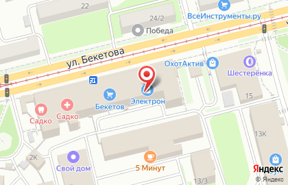 Магазин Плитка-Сантехника на улице Бекетова на карте