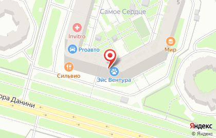 Магазин цветов в Санкт-Петербурге на карте