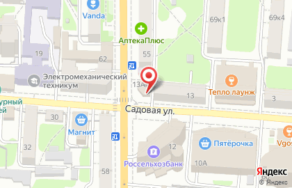 Просервис на Садовой улице на карте