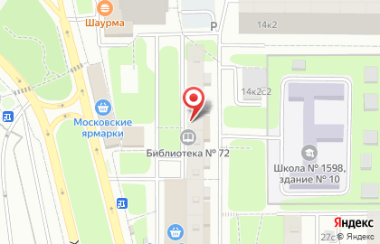Библиотека №72 на Хабаровской улице на карте
